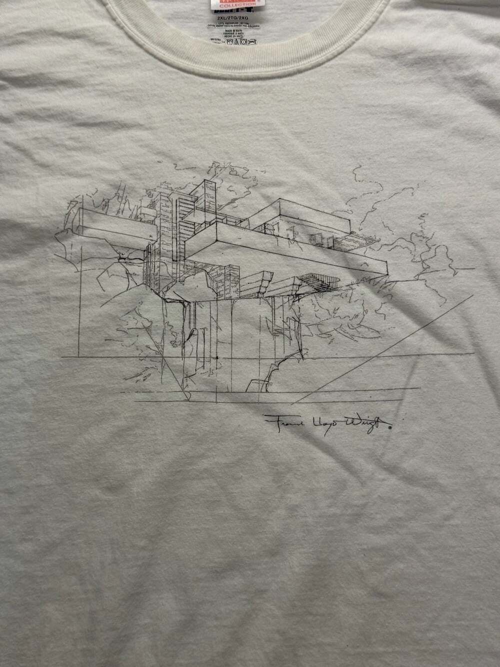 Frank Lloyd Wright Fallingwater Architecture Design T-Shirt